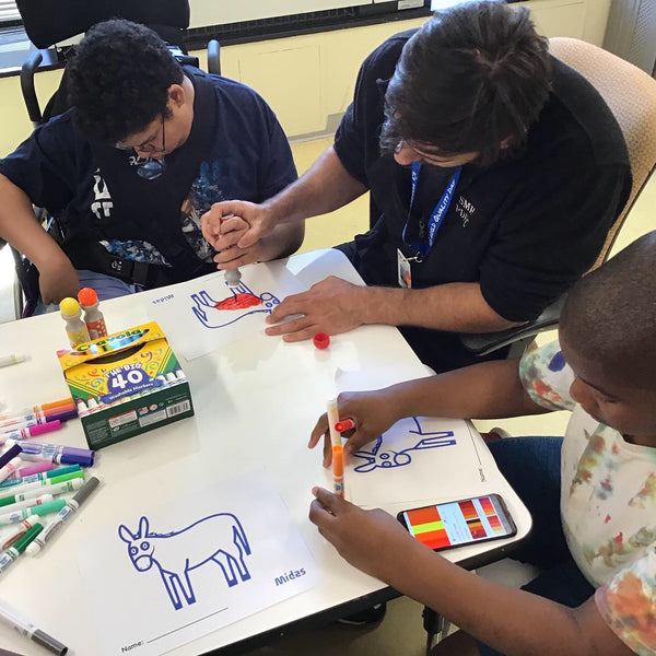 Kids at St. Mary’s Children’s Hospital Enjoy Art Supplies that Midas Donated